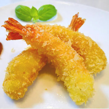 Grosses crevettes frits (4 pcs)
