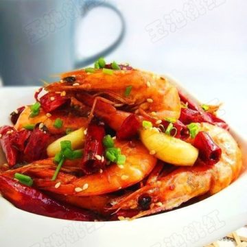 Crevettes à la sauce piquante
