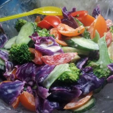 Salade aux légumes variés