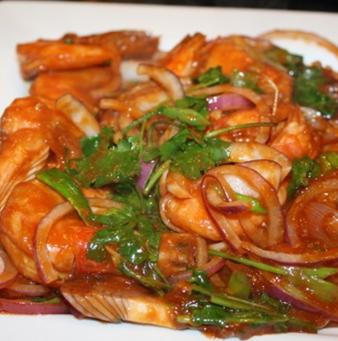 Crevettes à la sauce aigre-douce